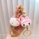 thumbnail image 4 of LLavero de peluche de gatito Sanrioed Kawaii para niñas, colgante de bolsa de Keroppi, juguetes de muñeca de dibujos animados, Kuromi retráctil, Mymelody, Cinnamoroll, 4 of 5