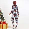 thumbnail image 6 of SYNPOS Family Christmas Pjs Matching Sets Christmas Onesie Pajamas Hooded Zipper Jumpsuit One-Piece Sleepwear for Family, 6 of 11