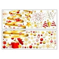 thumbnail image 2 of Augper Clearance 2Pcs Christmas Window Glass Stickers Christmas Tree Wall Stickers Decorative Window Stickers Electrostatic Snowflake Grilles, 2 of 8