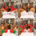 thumbnail image 1 of 5 pares de pinzas para el pelo con orejas de ciervo de Navidad JAMW Sencillez, 1 of 5
