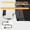 thumbnail image 2 of Heated Jacket Step-up Magic Adapter Cable Compatible with 12V Metabo, M12, Milwaukee, Dewalt, Makita, Snap-on, Revean, Craftsman, AEG Heated Gear, 2 of 5