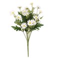 thumbnail image 1 of Ramo de flores artificiales, hojas de simulación, flores, decoración floral, hogar, boda, fiesta, planta falsa, blanco Methold HA8310-03B, 1 of 6