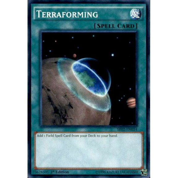 YuGiOh Rise of the True Dragons Structure Deck Common Terraforming SR02-EN034