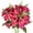 Pink-Violet, variant on Alstroemeria Artificial Flowers Peruvian Lily Silk Petals 18” Long Stems Faux Bouquet, 4pcs Bundle (Red)