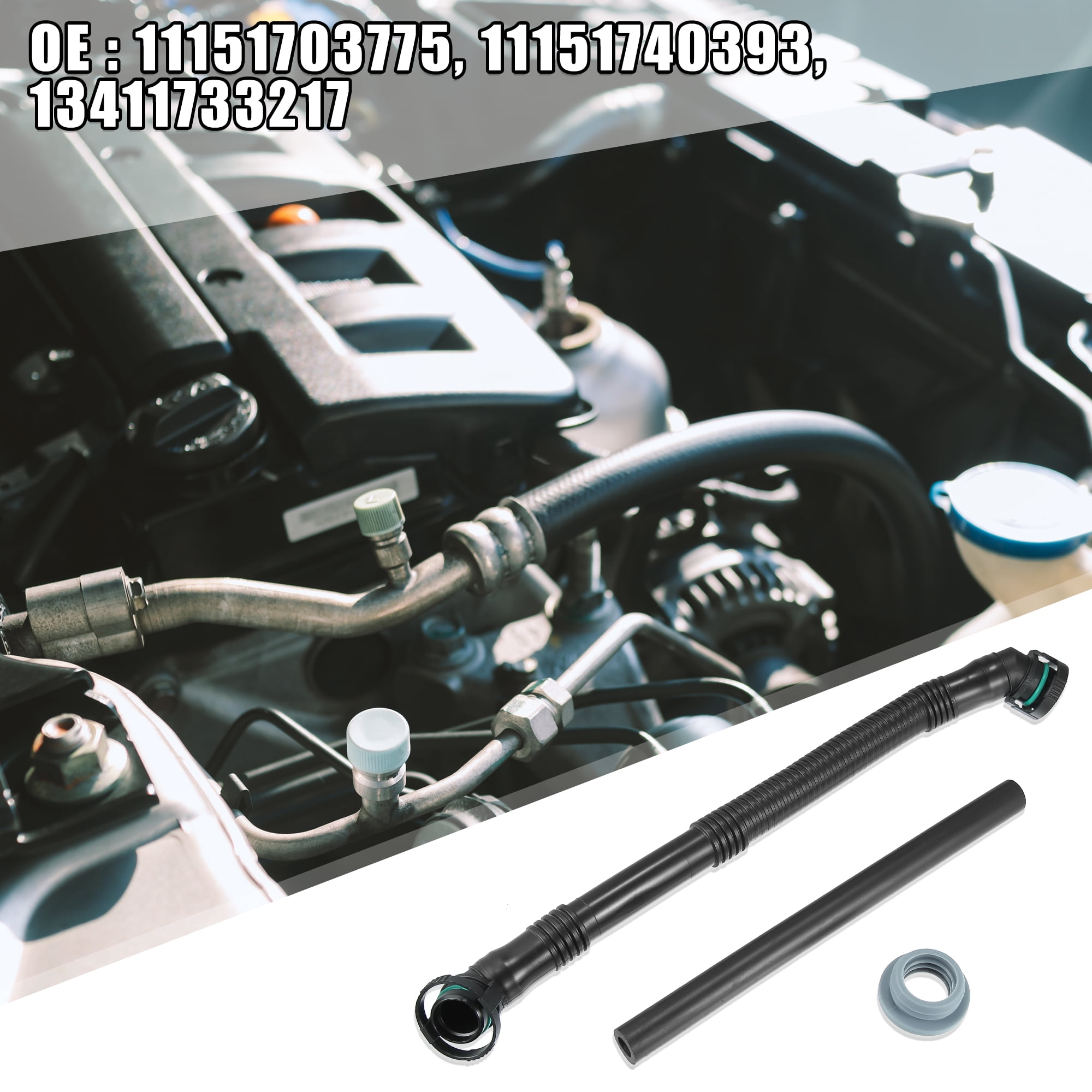 11151703775 Car Engine Crankcase Vent Hose Kit for BMW 528i 323i  