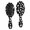 Halloween Simple White Ghost Silhouette, variant on Halloween Simple White Ghost Silhouette Brush, Detangling Hair Brush, Scalp Massage Hair Comb, Smooth Handle Gifts for Wet Dry Hair Styling