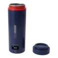 thumbnail image 2 of Hervidor eléctrico portátil compacto de diseño azul, 520 ml, 4 configuraciones de temperatura, apagado automático, protección contra ebullición en seco, enchufe estadounidense de 120 V, 2 of 8