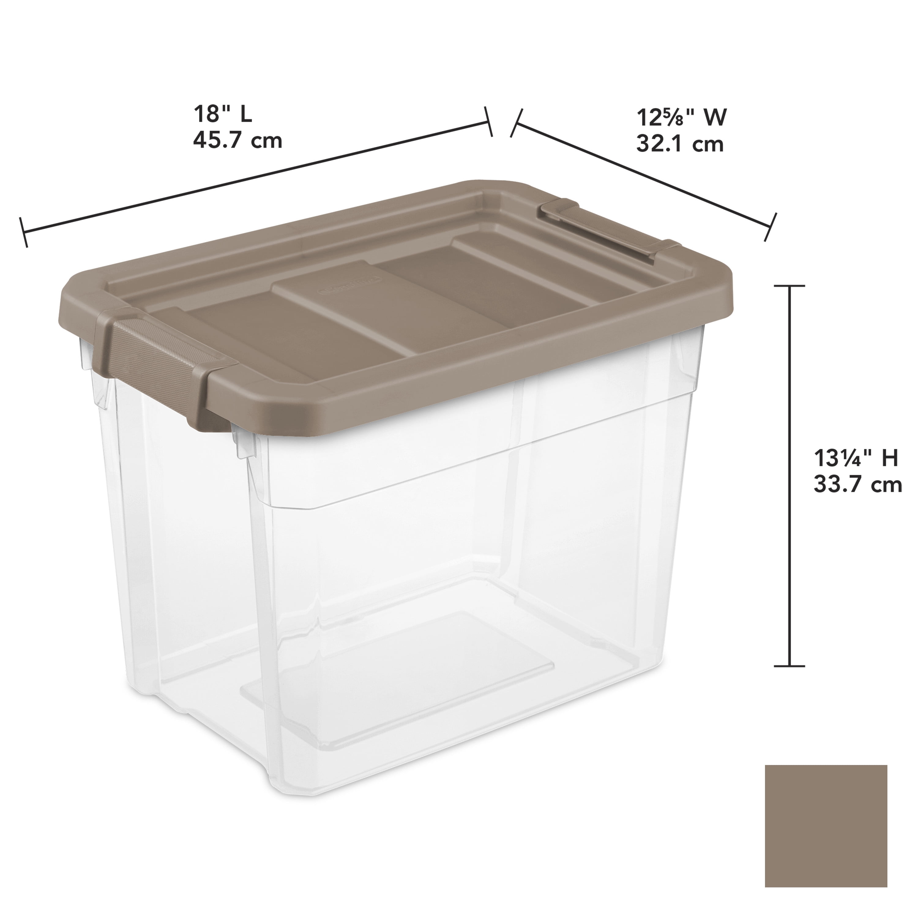 Sterilite 30 Gallon Plastic Stackable Storage Tote Container Box, Taupe (6  Pack) 6 x 17366506 - The Home Depot