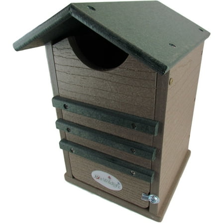 Cedar Screech Owl House - Ultimate Poly Screech Owl Nesting Box Made in USA