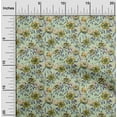 thumbnail image 2 of oneOone Rayon Mint Green Fabric Florals Craft Projects Decor Fabric Printed By The Yard 56 Inch Wide, 2 of 4