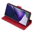 thumbnail image 5 of Galaxy Note 20 Wallet Case, Note 20 Case, Allytech Premium PU Leather Folding Stand Folio Flip Magnetic Closure Wireless Charging Support Retro Book Cover for Samsung Galaxy Note 20, Red, 5 of 7