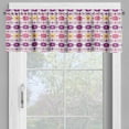 thumbnail image 2 of Ambesonne Guatemalan Valance Pack of 2, Tribal Ornament Vintage, 54"X18", Purple Yellow White, 2 of 5