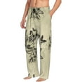 thumbnail image 2 of Disketp Vintage Floral Men's Pajama Pants - Ultra Soft Fleece Sleep and Lounge Pants (Size: S-XXL), 2 of 6