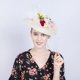 thumbnail image 2 of Diadema de cabellero Nupcial Sombrero con Plumas Flores de Cabello Vintaje Accesorios para de Té Cerimonia Noche Blanco Salvador Accesorio para el cabello de las mujeres, 2 of 10