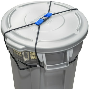 Trash Can Lock for Animals/Raccoons, Bungee Cord Heavy Duty Large Garbage Lid Lock
