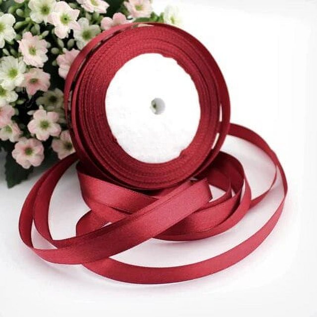 (25 yardas/rollo) cinta de raso de una cara de 10mm cinta decorativa regalo cintas de Navidad