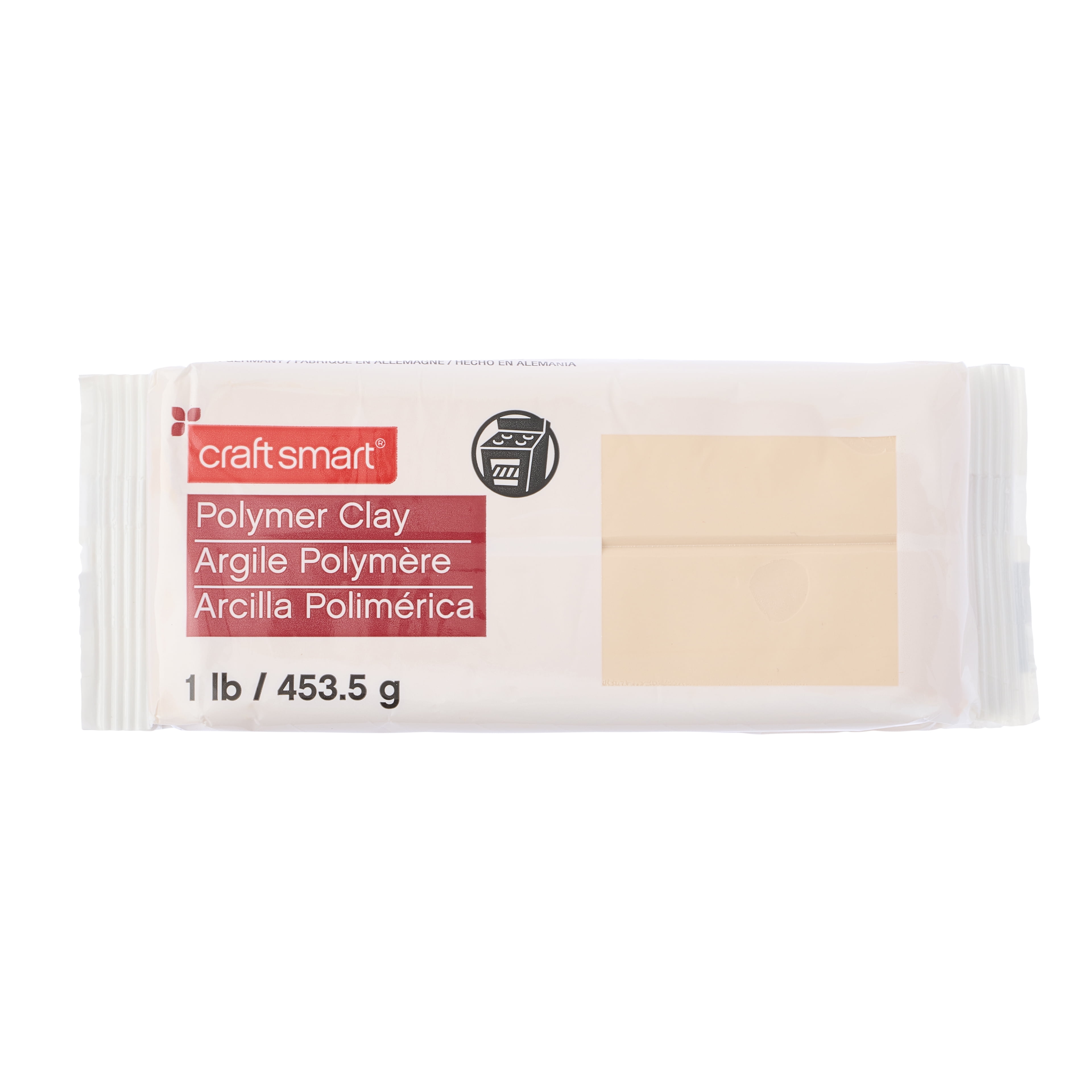 Craft Smart 1lb Beige Polymer Clay Set - Oven-Bake Clay for Sculpting, Modeling, Jewelry, School Projects, Arts & Crafts - Bulk 12 Pack