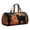 L #015, variant on Women's Quilted Weekender Duffel Bag,Foldable Lightweight Travel Tote for Overnight Gym, Halloween Spooky Pattern (18x9 Inches)