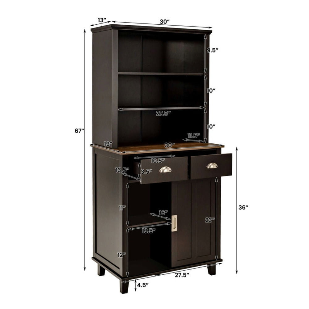 Finihen Kitchen Storage Cabinet, Buffet Sideboard, 67 inches Freestanding Kitchen Pantry Cabinet with Sliding Doors, for Dining Room, Kitchen, Living Room, Brown Finihen Kitchen Storage Cabinet, Buffet Sideboard, 67 inches Freestanding Kitchen Pantry Cabinet with Sliding Doors, for Dining Room, Kitchen, Living Room, Brown