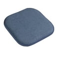 thumbnail image 6 of Alexis Memory Foam No Slip Back 16 x 16 Chair Pad Cushion 4 Pack - Denim, 6 of 7