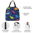 thumbnail image 3 of KLL Dinosaurs Print Insulated Lunch Bag Women, Reusable Cute Tote Lunch Box for Adult & Men, Leakproof Cooler Lunch Bags for Work Office Travel Picnic, 3 of 5