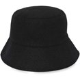 thumbnail image 1 of Sombrero de pescador de algodón para mujer, sombrero para el sol al aire libre, negro, 1 of 5