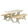 Workbench Using 2x4 2x4 Basics 90182MI Custom Adjustable Build Picnic Table Kit Lumber Not ...