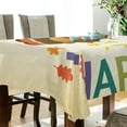 thumbnail image 3 of SKYSONIC Thanksgiving Turkey Tablecloth Waterproof Washable Polyester Square Table Cover Durable Tablecloth for Kitchen Dining Table Party Decor (60 X 120 Inch), 3 of 7