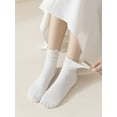 thumbnail image 6 of Womens Ruffle Socks Cute Frilly Ankle Socks Quarter Crew Socks for Women Girl, 6 of 7