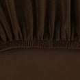 thumbnail image 6 of Armless Accent Chair Cover, Stretch Armless Slipper Chair Slipcover Soft Velvet Fabric Armless Chair Cover Slipcover Furniture Protector for Living Room Hotel (Brown 1Pcs), 6 of 7