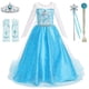 thumbnail image 2 of BanKids Disfraz de princesa para fiesta de cumpleaños, vestido para niñas pequeñas con pel BanKids BanKids, 2 of 2