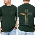 thumbnail image 5 of God So Loved the World 2 Sides T-Shirt, Christian Cross Graphic Tee with John 3:16 Bible Verse, Faith-Based Religious Shirt for Men and Women, 5 of 7