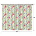 thumbnail image 5 of Pioneer Flower Floral Print Pattern Shower Curtain 84"x72", Bathroom Decorative Shower Curtain Set with 12 Hooks, Waterproof Washable, 5 of 6
