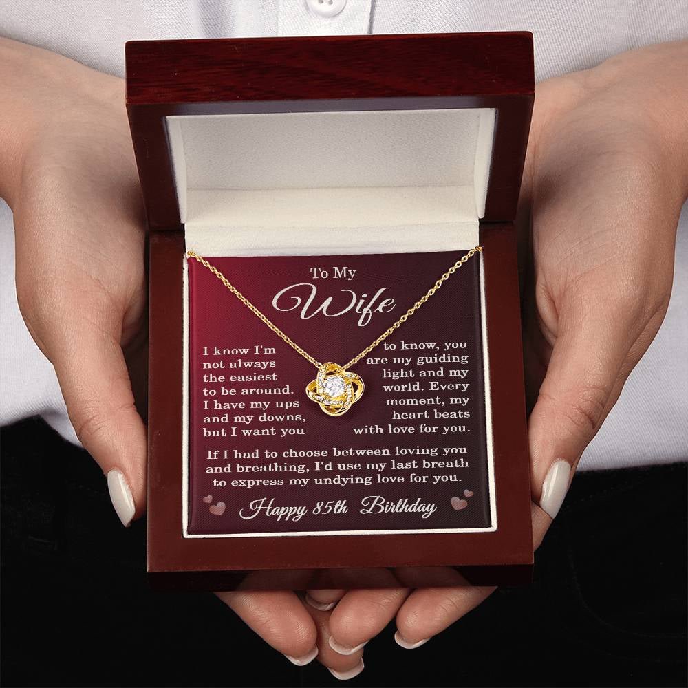 85th Birthday Gifts for Wife Happy 85th Birthday Necklace Jewelry 85 Years Old Birthday Gift Title: 18K Yellow Gold Finish Box Choice: Luxury Box