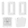 thumbnail image 1 of 100 Clips Autoadhesivos Cuadrados Transparentes para Colgar Tapices, para Colgar Fotos, Postales y en Casa o en la Oficina., 1 of 1