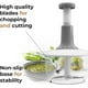 thumbnail image 4 of Push Vegetable Chopper,Manual Hand Press Food Processor,Ideal for Salads,Salsa,Pesto,Guacamole,Coleslaw and More, 4 of 5
