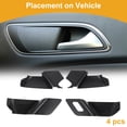 thumbnail image 3 of Recubrimiento del Tazón del Mango de la Puerta Interior para Mazda CX60 2022-2024 Marco de Decoración del Mango de la Puerta Interior Frontal Izquierdo Frontal Derecho Negro Fibra de Carbono 4 Pcs, 3 of 6