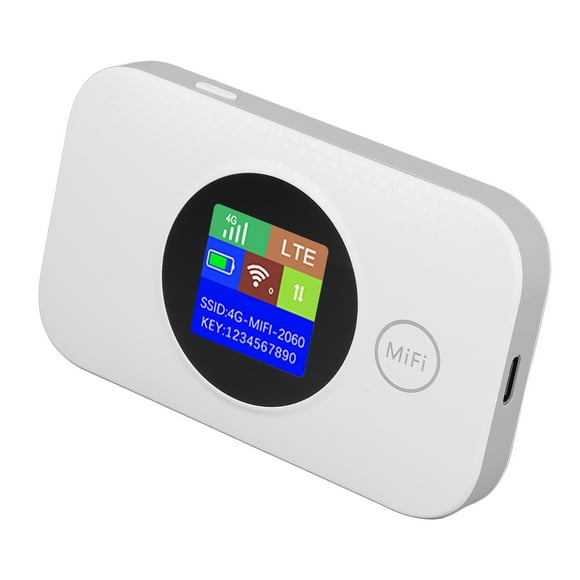 Enrutador de Punto de Accesso Móvil 4G, Enrutador Wif Portátil Con Ranura para Tarjeta Micro Sim, Dispositivo Wif Portátil para Vijes, 8-10 Dispositivos Conectados, Enrutador