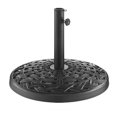 thumbnail image 5 of Walker Edison Lancaster Classic Polyresin Round Umbrella Stand with Metal Cross Weave Design 18 Inch Antique Bronze, 5 of 11