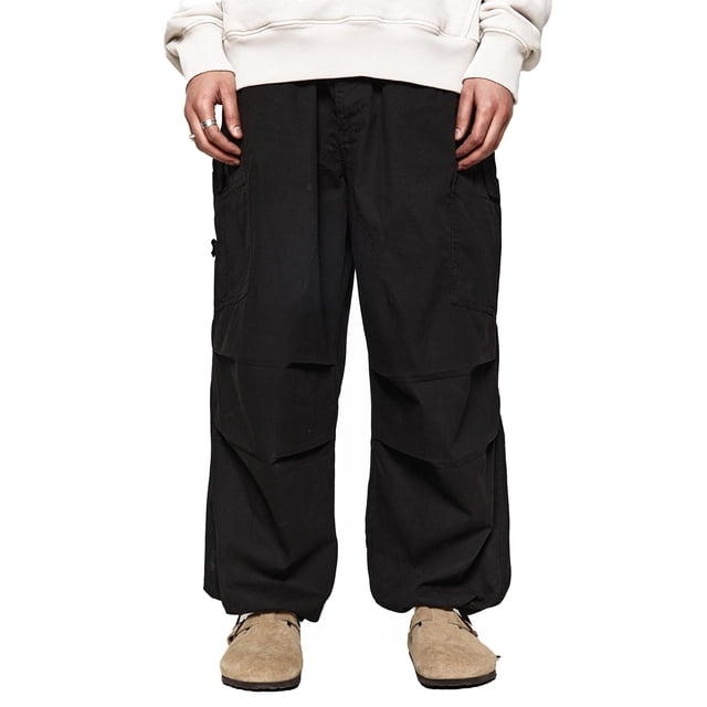Pantalones casuales Sunloudy para hombre con cordón elástico en la cintura, decoración de bolsillo suelto, ropa de color sólido Sunloudy S,M,L,XL,XXL