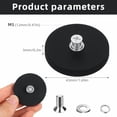 thumbnail image 2 of 10Pcs Rubber Coated Anti-Scratch Mounting Magnets, 30LBS Neodymium Magnet Base with M5 Threaded Studs，Strong Magnets Hold The Base for Light Bar Mirror Camera Tool （10 Pack,1.69 Inch）, 2 of 7