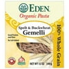 Eden Spelt & Buckwheat Gemelli, Organic, 100% Whole Grain, 12 Ounce (Pack of 3)