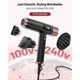 thumbnail image 2 of Secador de pelo MESCOMB Dual Voltage Ionic 1875W con difusor, 2 of 9