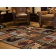 thumbnail image 2 of Tayse Nature Area Rug 6568 Lodge Multi Leaves Bears 3' 11'' x 5'3'' Rectangle, 2 of 3