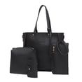thumbnail image 5 of Bolso de mujer, bolso bandolera tipo cubo para mujer, bolso de mano con diseño de lichi, de cuatro piezas, 5 of 5