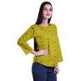 thumbnail image 3 of Moomaya Haut à Manches Longues Imprimé avec Patte de Boutonnage, Col Rond, Tunique d'Été Décontractée pour Femme, 3 of 5