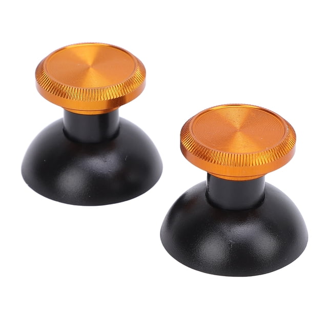 6 Pcs Metal Thumbsticks for Edge, for Elite, for Switch Pro Controllers, Replacement Kit with Standard, Low Dome, High Dome Caps, Enhanced Control and Aluminum Alloy Construction