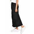 thumbnail image 4 of Love Tree Women's Juniors Light Nylon Parachute Skater Cargo Skirt (Black, Medium), 4 of 4