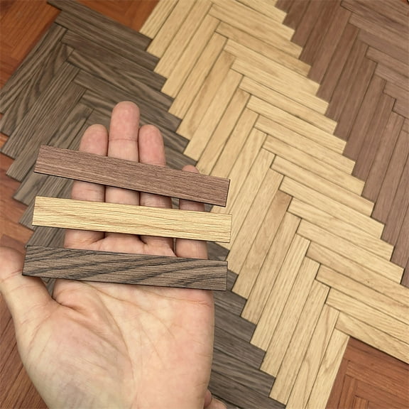 tasrioml 40Pcs Miniature Doll House Flooring with Natural Texture Miniature DIY Flooring Kit Creative Miniature Doll House Accessories