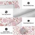 thumbnail image 6 of Pink Flowers Outdoor Rug for Patio/Deck/Porch, Non-Slip Large Area Rug 3 x 5 Ft, Rustic Vintage Botanical Plants Floral Indoor Outdoor Rugs Washable Area Rugs, Reversible Camping Rug Carpet Runner, 6 of 8